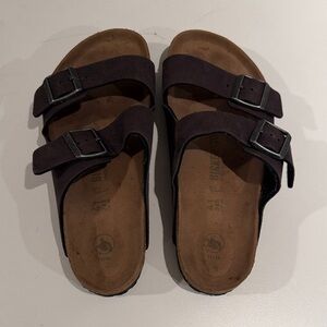 Birkenstock Arizona Sandals - Brown Double Strap Suede Sandals size 41 (9-10)